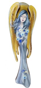 Anioł majowy z dmuchawcami