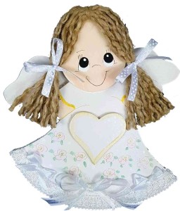 Aniołek  z dedykacją na chrzest 5