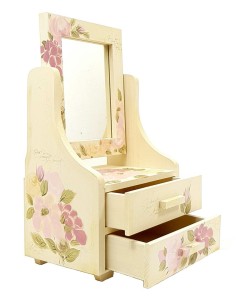 Toaletka z 2 szufladami w piwonie