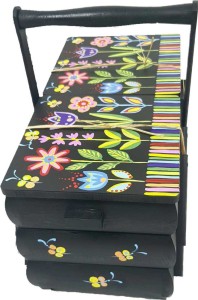 Przybornik krawiecki ręcznie malowany