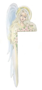 Anioł narożny z różami